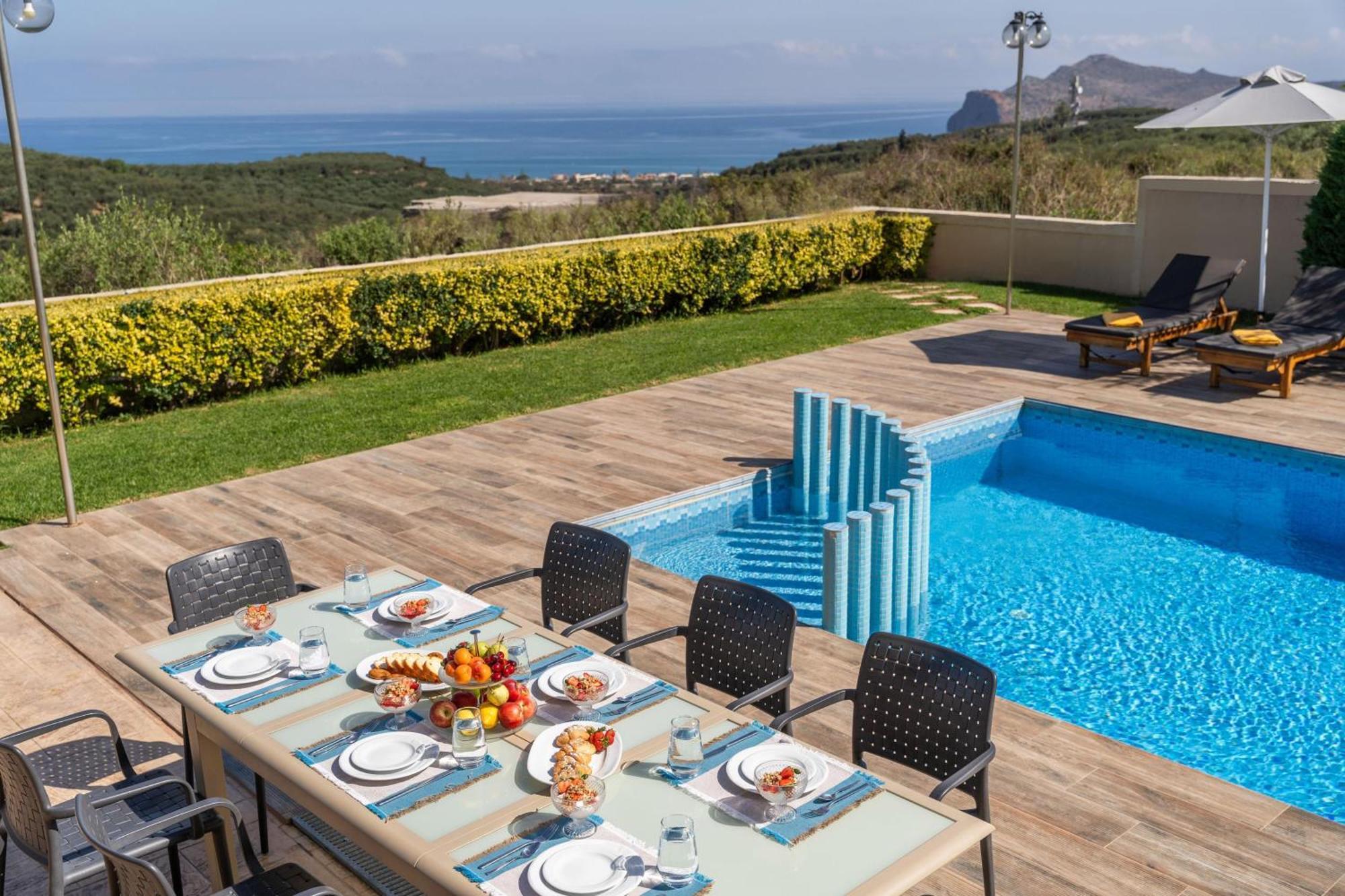 Villa Ariella With Sea View Agia Marina Zewnętrze zdjęcie